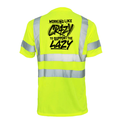 Crazy - Reflective Safety T-Shirt