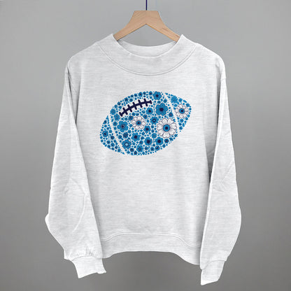 Floral Football Blue