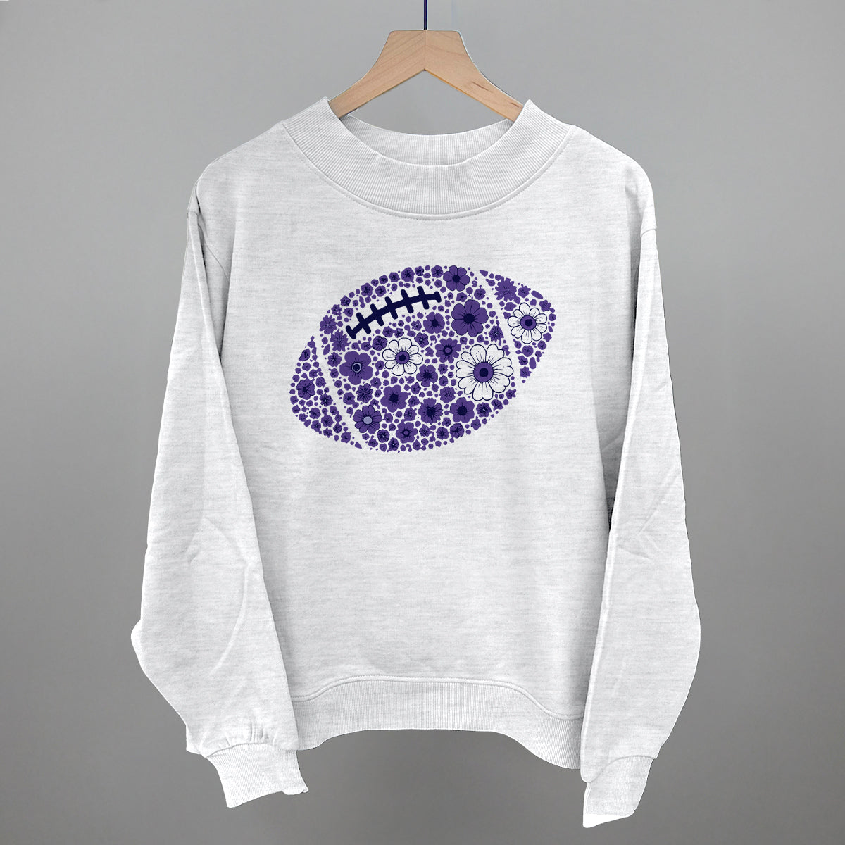 Floral Football Purple