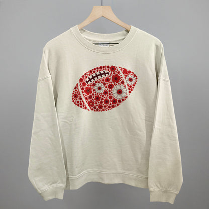 Floral Football Red