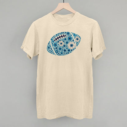 Floral Football Blue