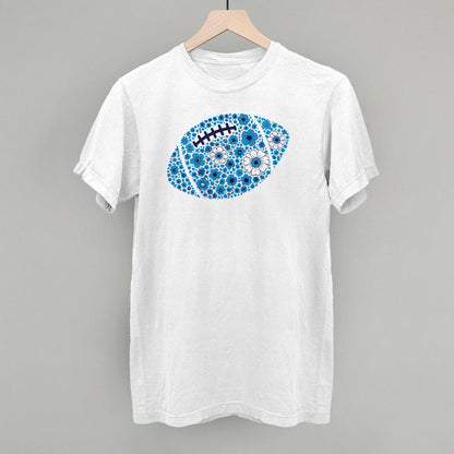 Floral Football Blue