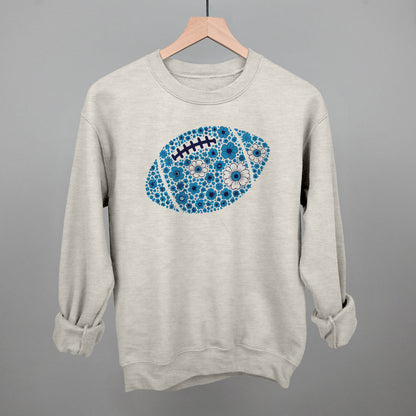 Floral Football Blue
