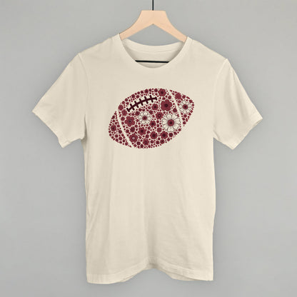 Floral Football Maroon