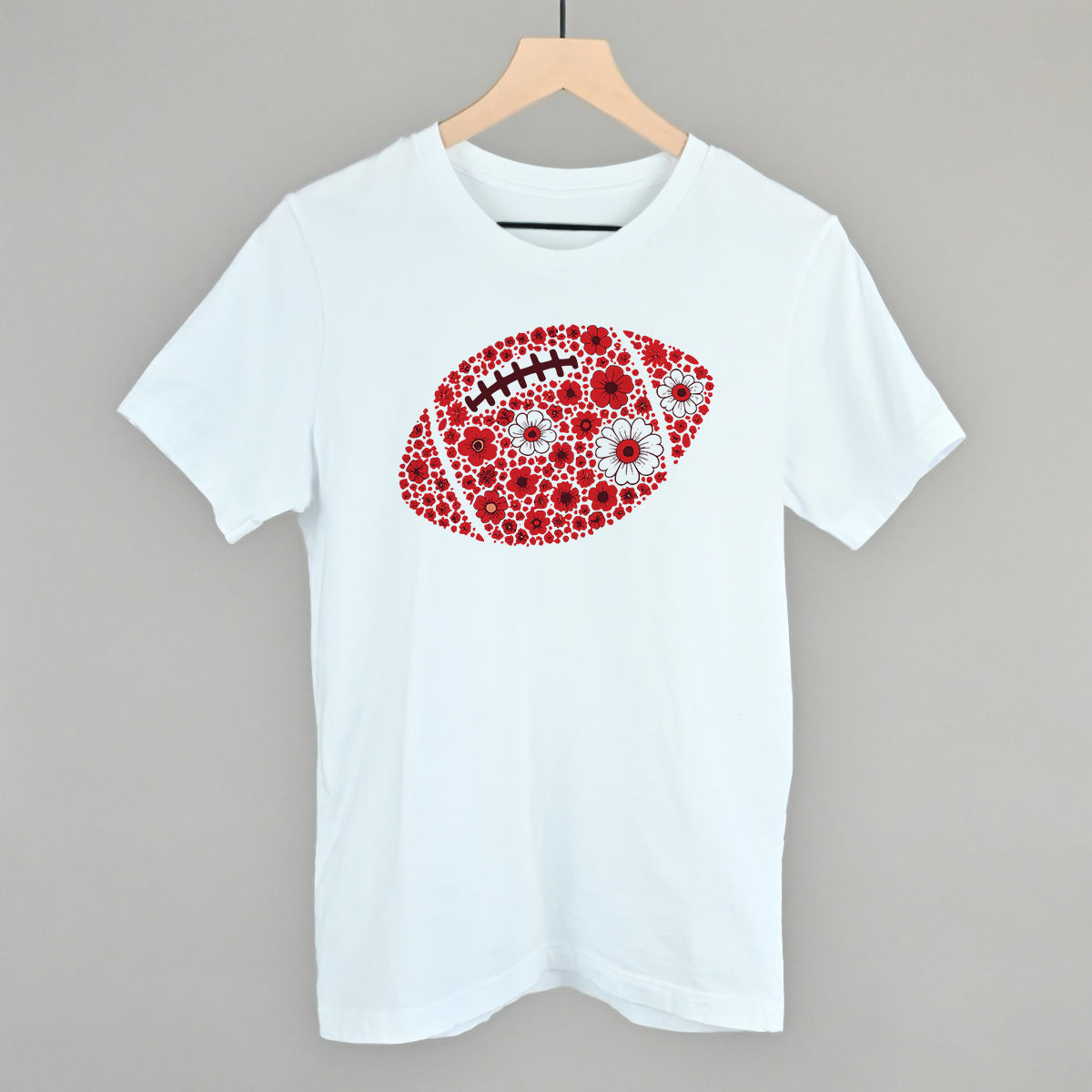 Floral Football Red