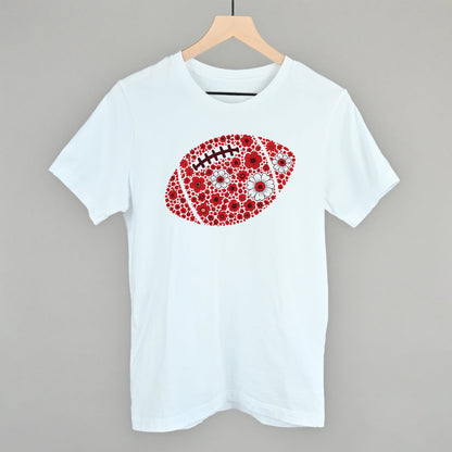 Floral Football Red