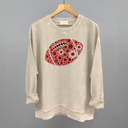 Floral Football Red