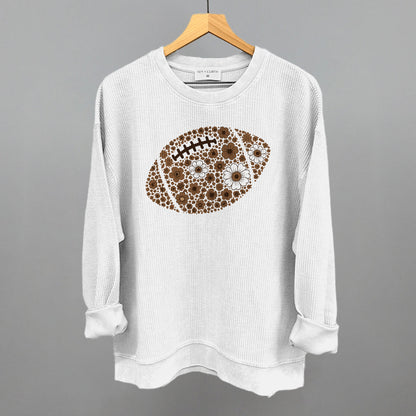 Floral Football Brown