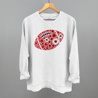 Floral Football Red