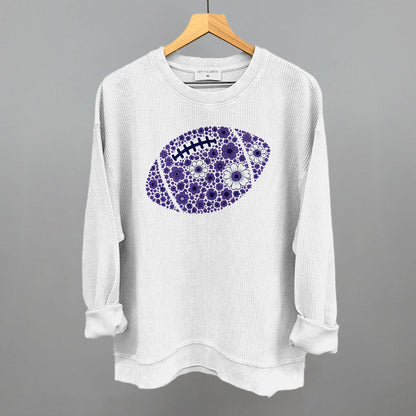 Floral Football Purple