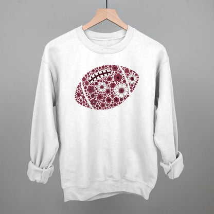 Floral Football Maroon