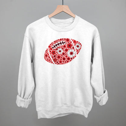 Floral Football Red