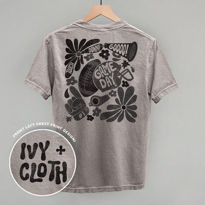 Floral Game Day Black (Back Print)