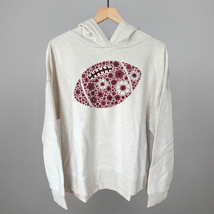 Floral Football Maroon