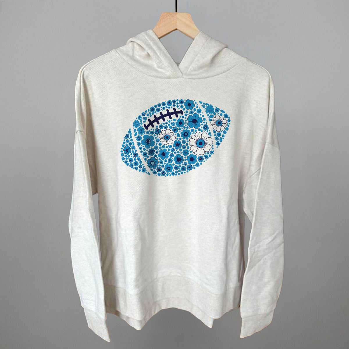 Floral Football Blue