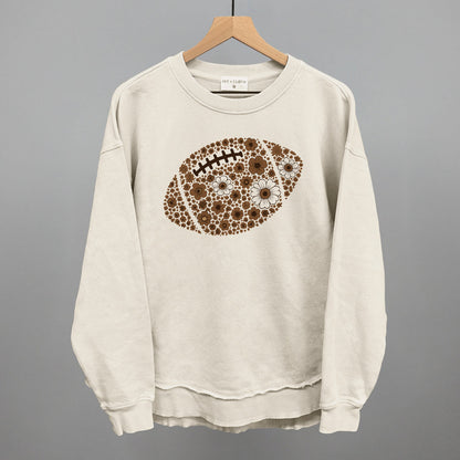 Floral Football Brown
