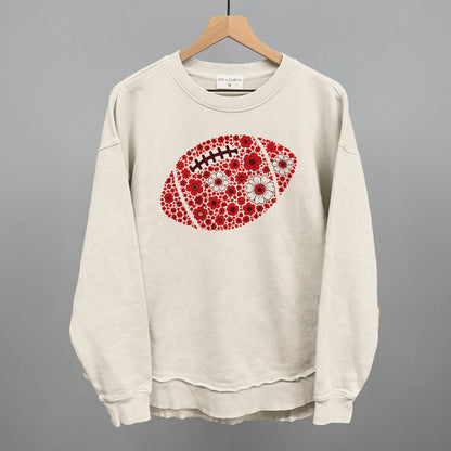 Floral Football Red