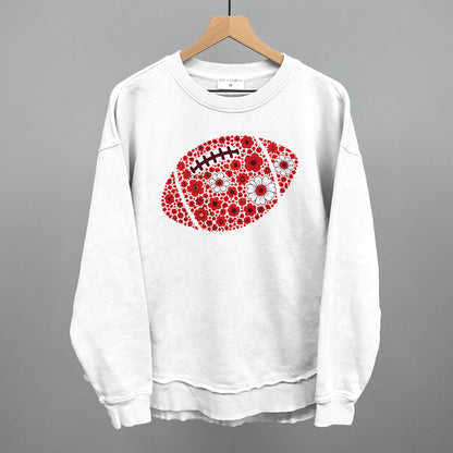 Floral Football Red