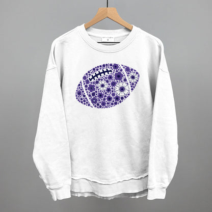 Floral Football Purple