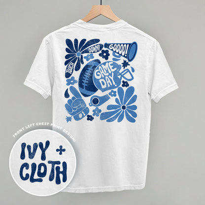 Floral Game Day Blue (Back Print)