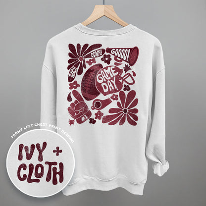 Floral Game Day Maroon (Back Print)