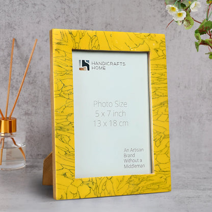 Yellow Resin Inlay Picture Frame | Sunstone Collection | 5x7