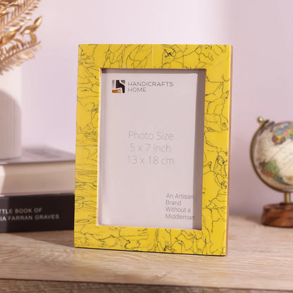 Yellow Resin Inlay Picture Frame | Sunstone Collection | 5x7