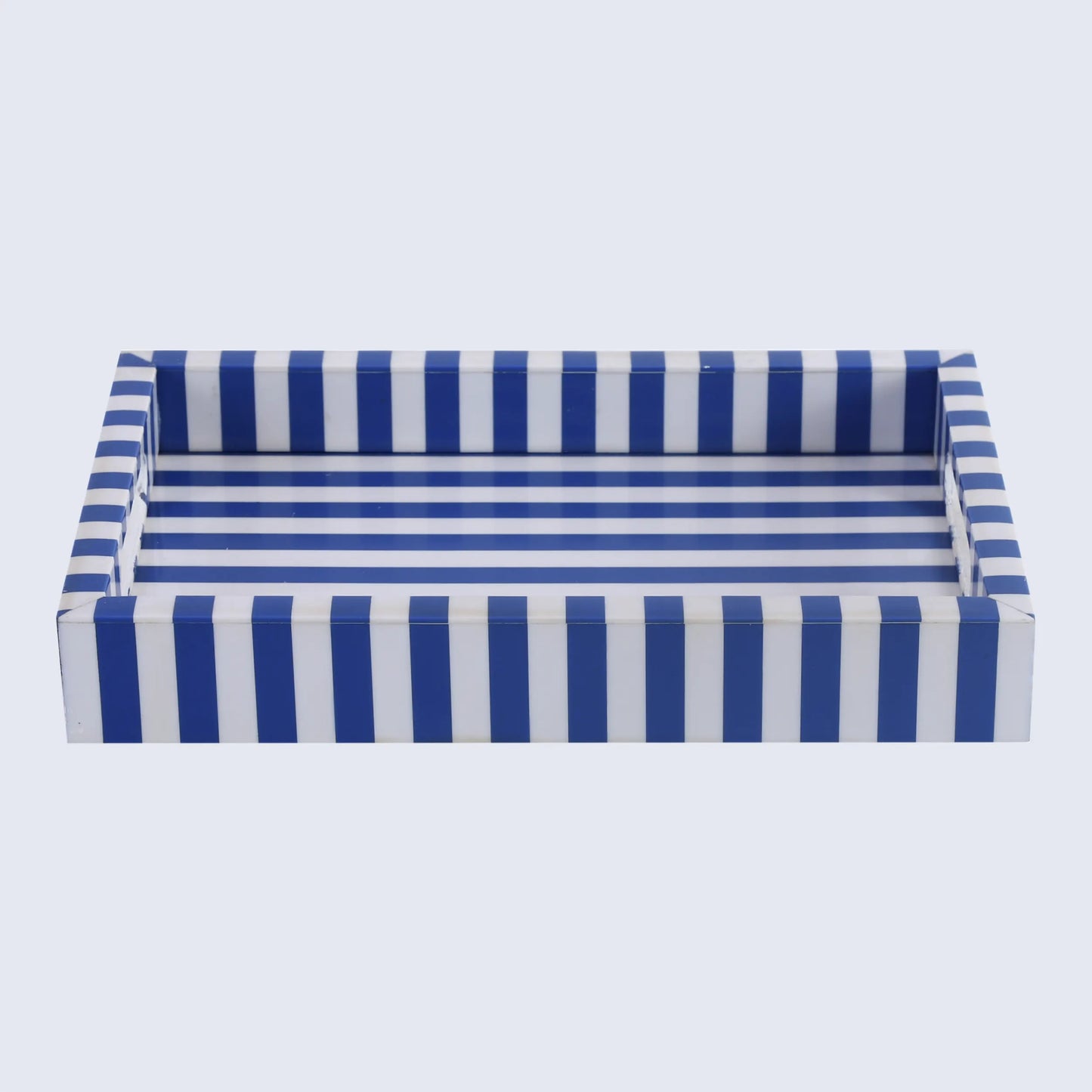 Riviera Elance Blue White Decorative Vanity Tray 12x8